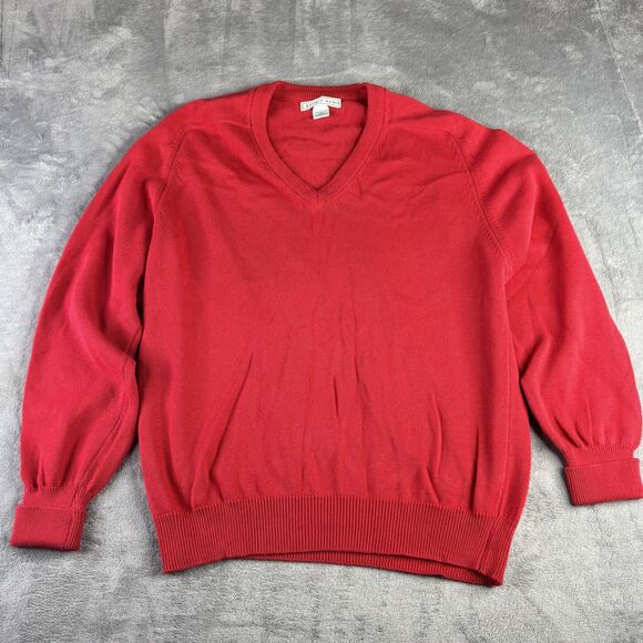 Izod Club Sweater Mens Large V Neck Pullover Classic USA - Picture 1 of 9